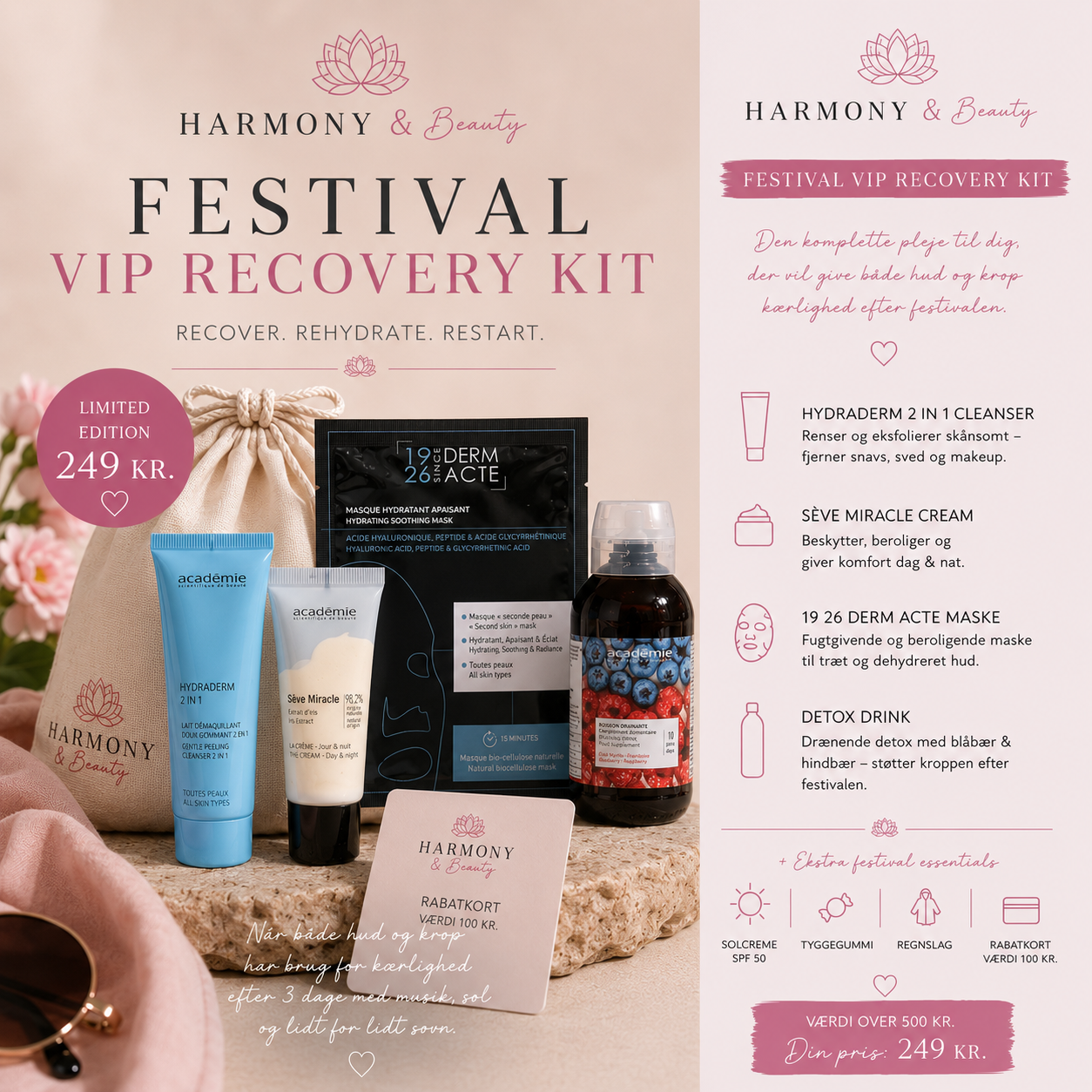 Harmony Festival Weekend Glow + Recovery Kit